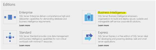 SQL Server BI Edition